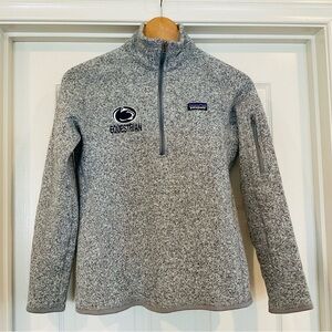 PATAGONIA Women’s M (Fits Small)  Better Sweater 1/4 Zip Heather Gray Normcore
